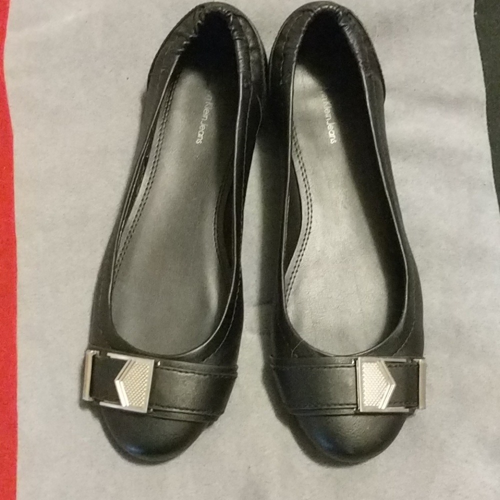 Calvin Klein black flats